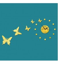 Butterfly with Dots 3D Digital Wall Clock